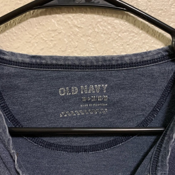 Navy blue half button long sleeve - Picture 2 of 3